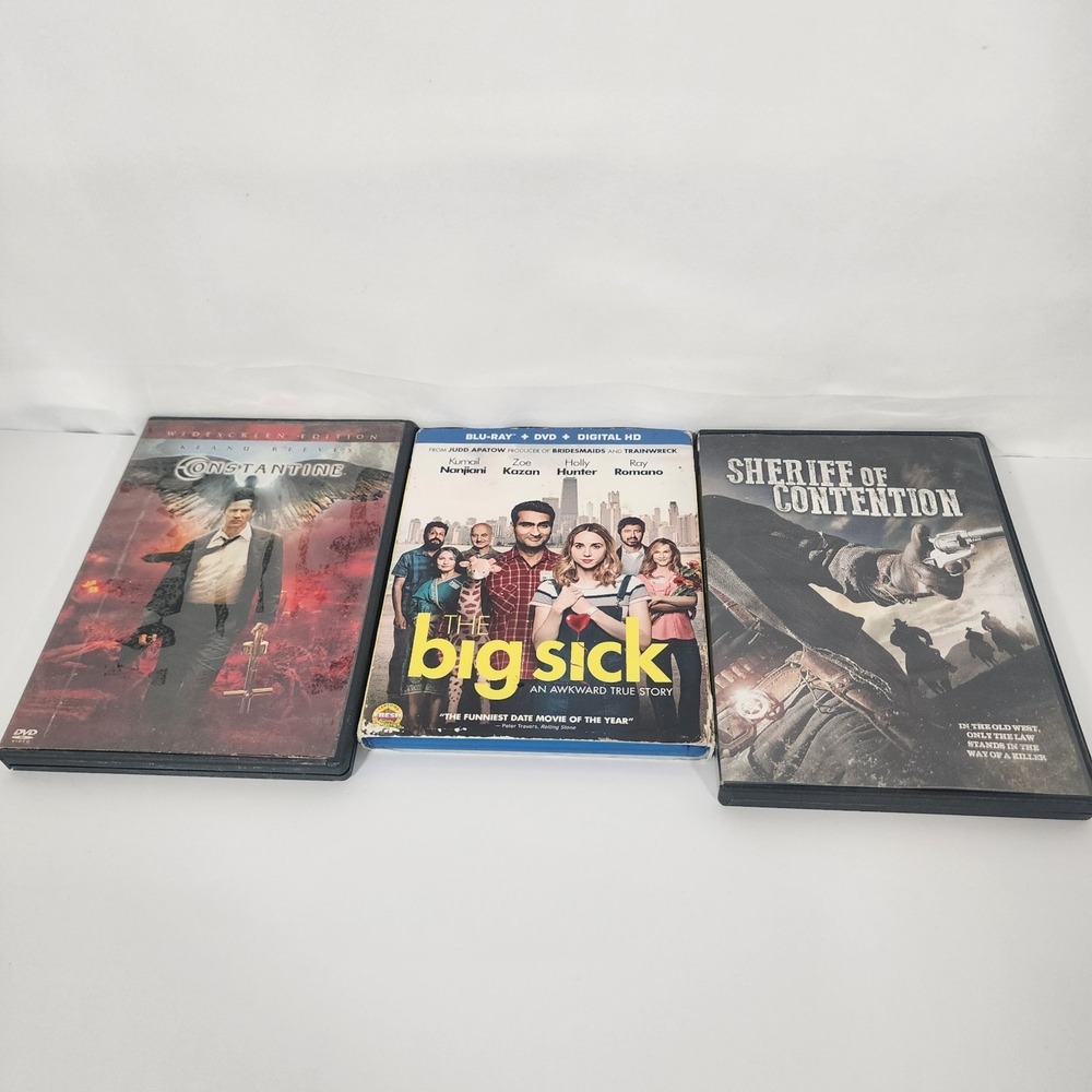 Action Comedy DVD ‎ Lot Constantine The Big Sick Sheriff of Contention